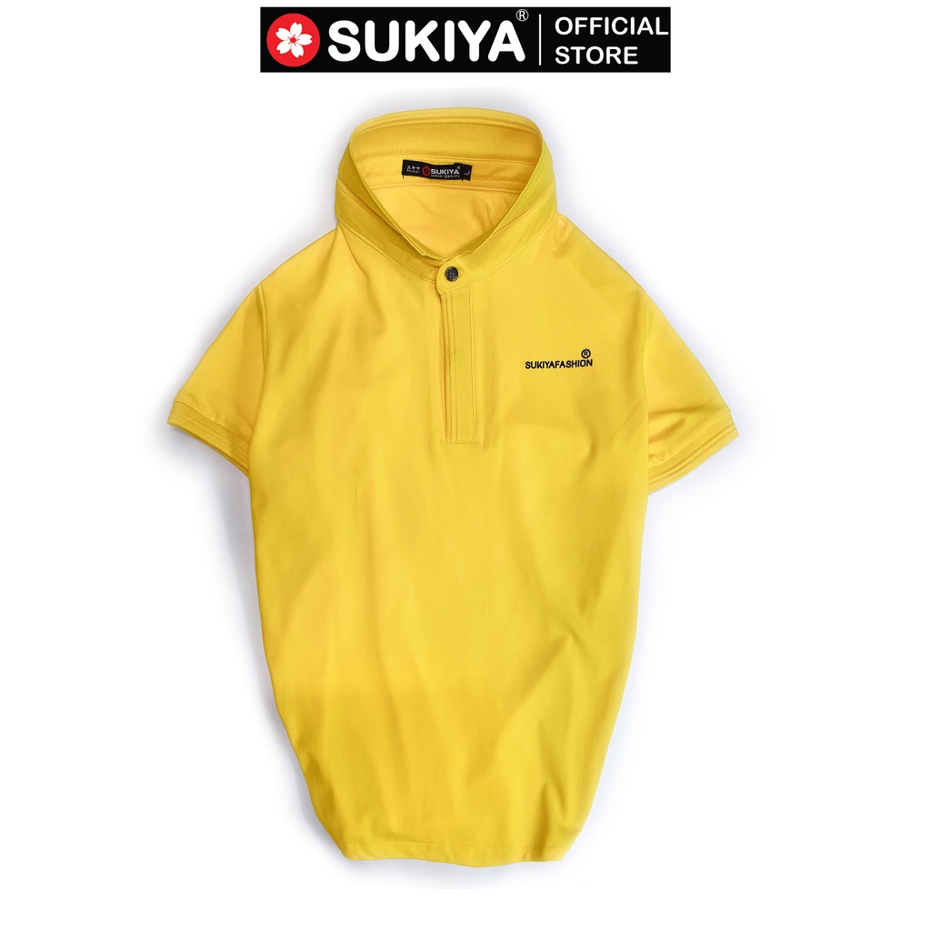 Áo Polo nam SUKIYA cổ bẻ nẹp dấu cúc hàng cao cấp AT06
