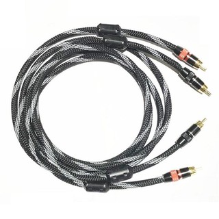 (CÓ SHIP HỎA TỐC) DÂY TÍN HIỆU AUDIO RCA BỌC LƯỚI CHỐNG NHIỄU MONSTER STANDARD 100 1.5M