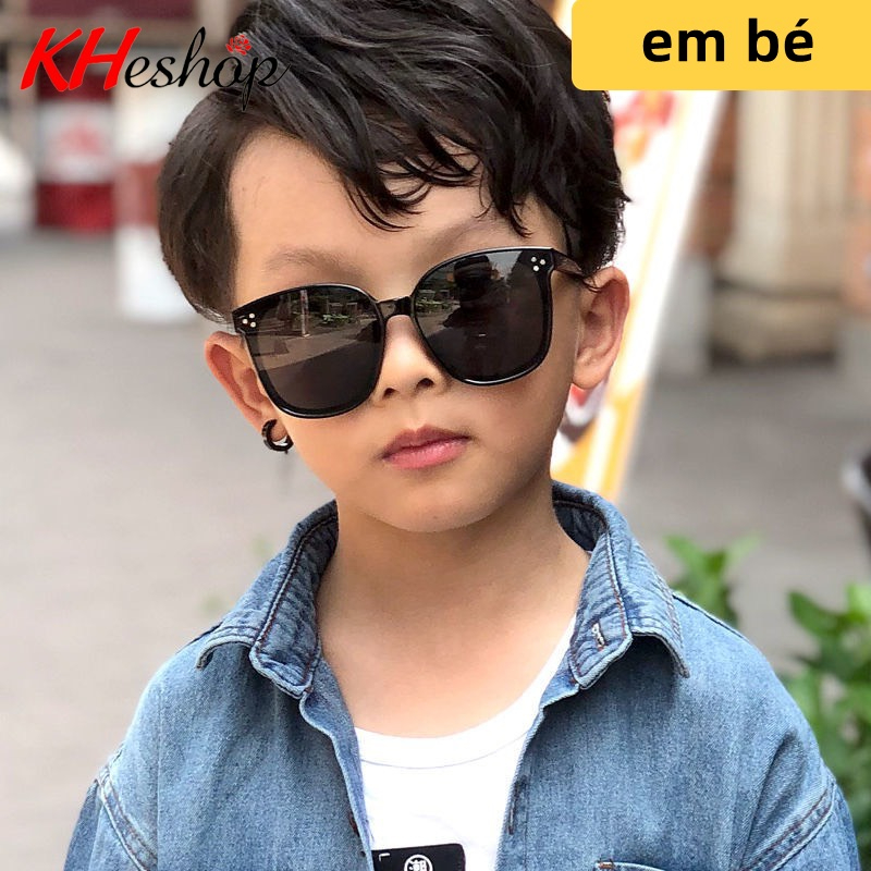 Kính mát tráng gương cho bé chống tia UV400, kính thời trang cho bé gái và bé trai mã Y1533