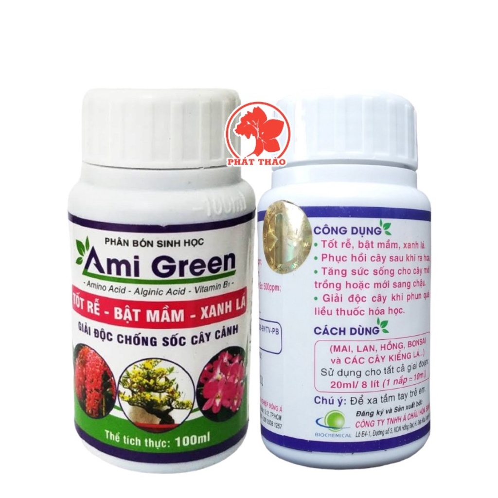 Phân Bón Ami Green phát triển Rễ Bật Mầm Xanh Lá