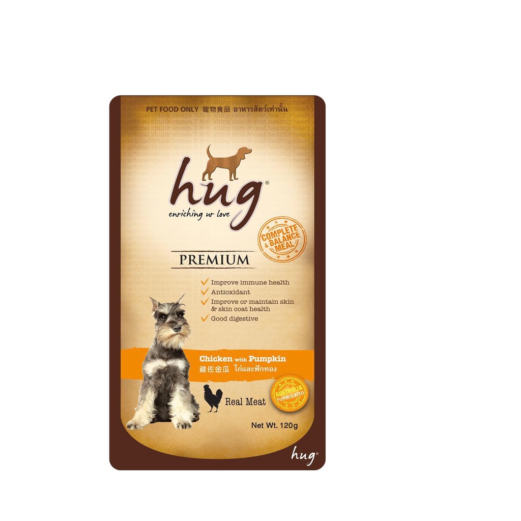 Pate cho chó Hug gói 120g