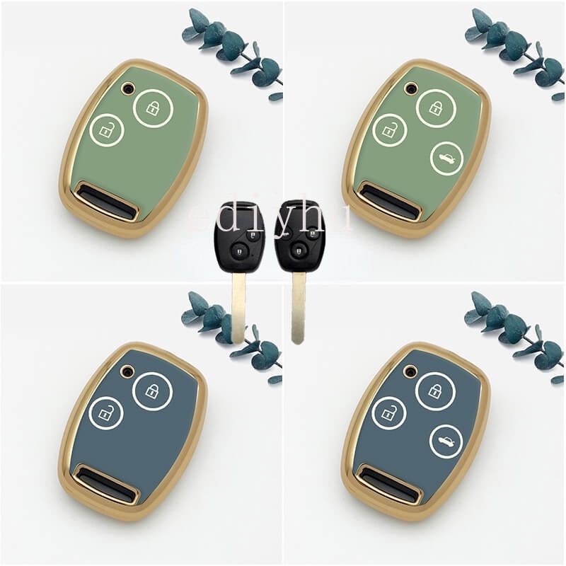 Vỏ Chìa Khóa Điều Khiển Từ Xa 2 Nút 3 Nút Cho Xe Hơi Honda civic jazz city brio Amg crv