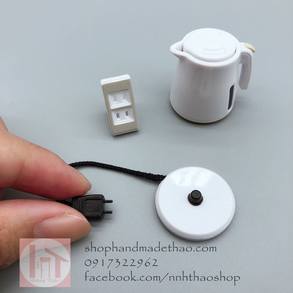Miniature trang trí dollhouse_Mô hình ấm siêu tốc (phù hợp với mô hình tỷ lệ 1/12)