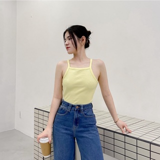 ÁO YẾM THUN GÂN BASIC ZAREEN THU132 SỌC VÀNG