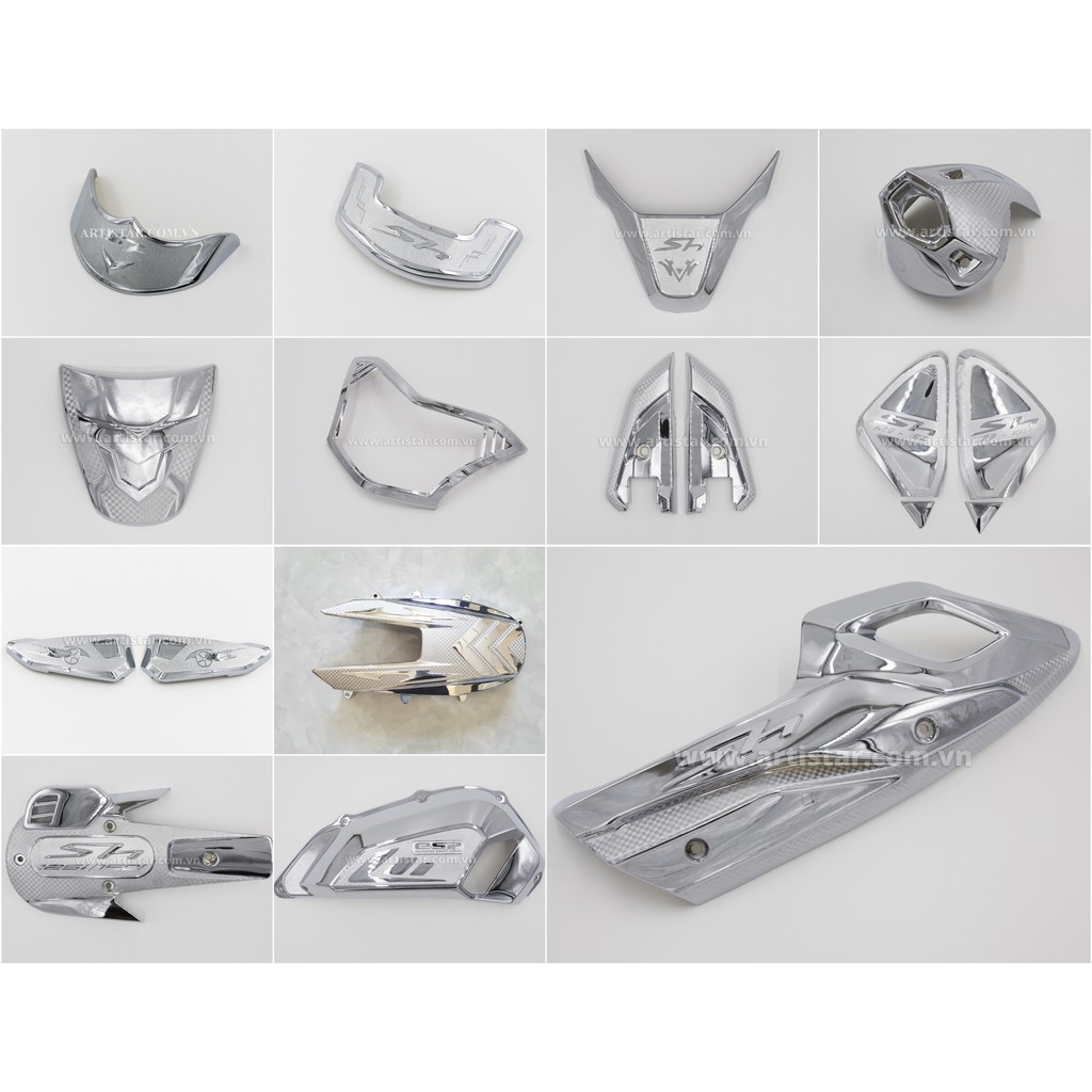 Trọn bộ trang trí 18 món SH 2017 mạ crom