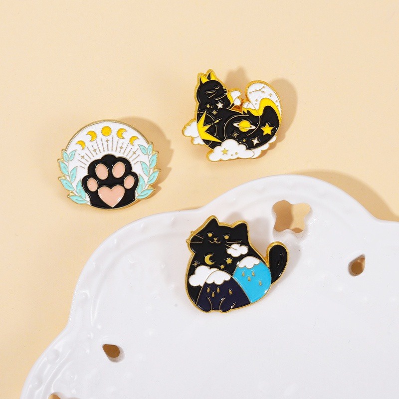 Pin cài áo chân mèo cat paw so cute - GC050