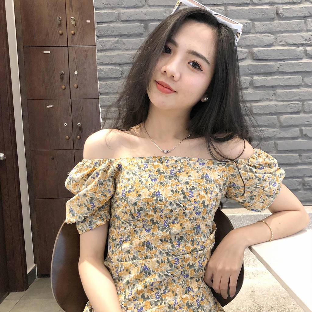 Váy hoa đắp tà CD020