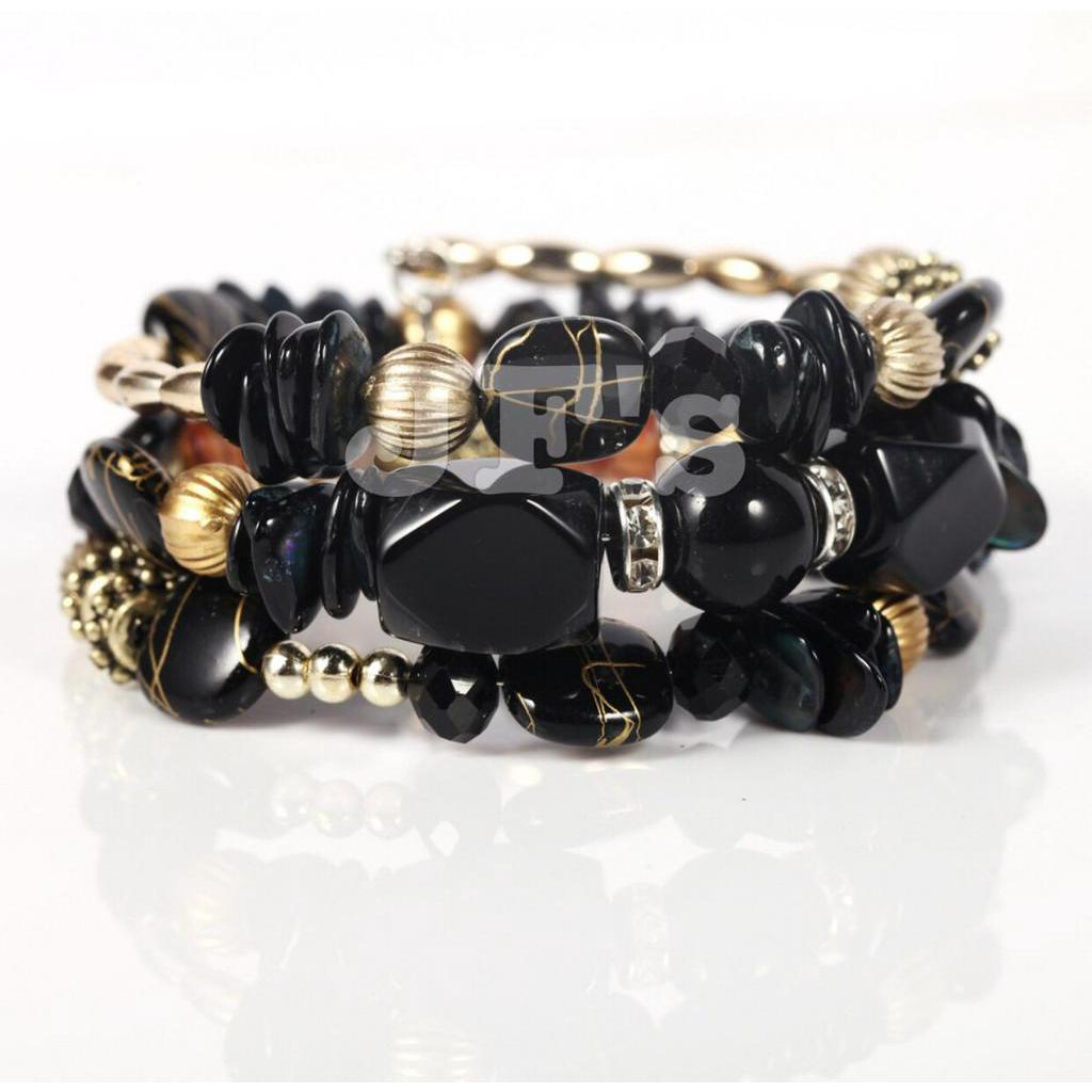 Vòng đeo tay nữ, vòng đeo tay nhiều lớp thời trang màu sẵ