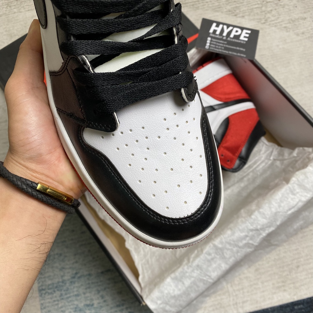 Giày sneaker Jordan 1 Satin Black Toe  - Hype Sneaker | Phiên bản best Quality .