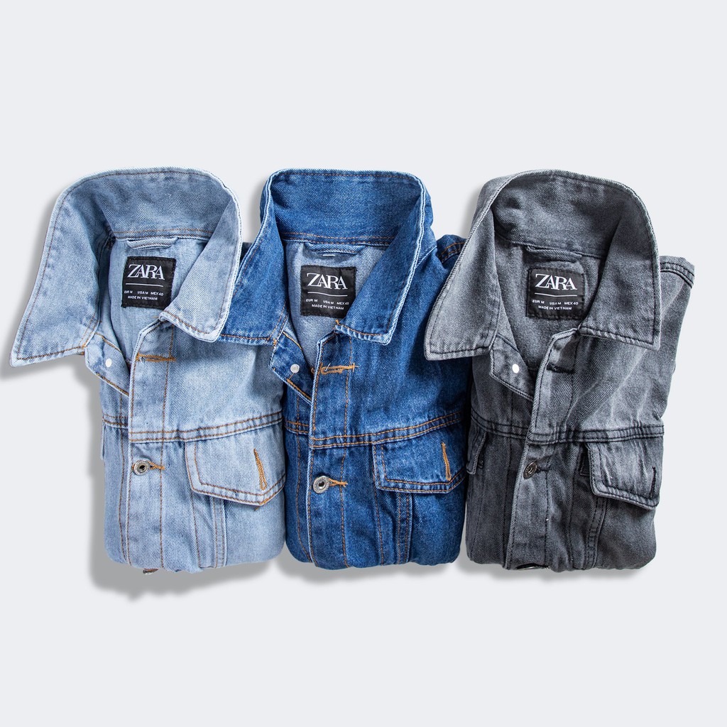 áo khoác jeans nam cưc đẹp- áo khoác demin basic dễ mặc - màu sắc thời trang [hình thật]