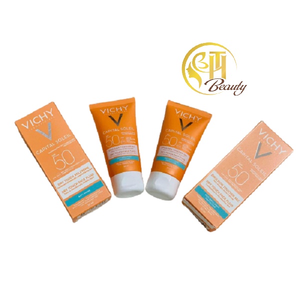 Kem chống nắng không nhờn rít SPF 50 UVA +UVB Vichy Capital Soleil Mattifying Dry Touch Face Fluid 50ml