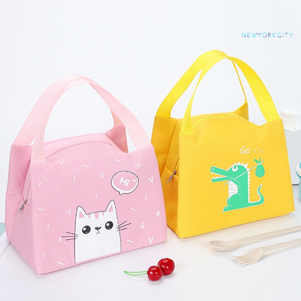 Túi Giữ Nhiệt Đựng Hộp Cơm Trưa Bằng Vải Oxford Dung Tích Lớn