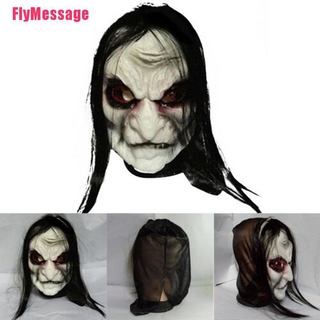 Mặt nạ cao su màu đen hóa trang halloween