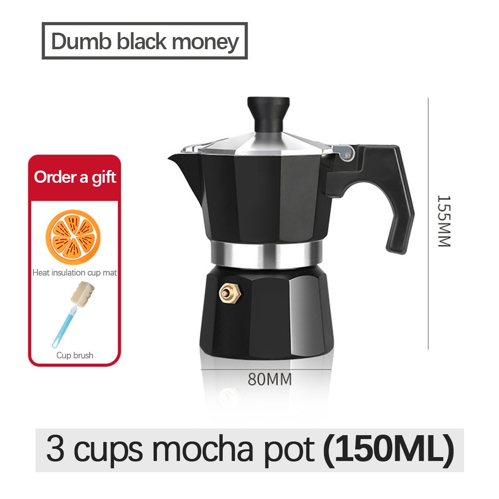 Ấm Pha Cà Phê Espresso Kiểu Cổ Điển Dễ Sử Dụng
