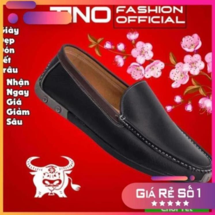 [Sale 3/3] Giày nam lười Tino đế bệt da bò thời trang GL79 Sale 11