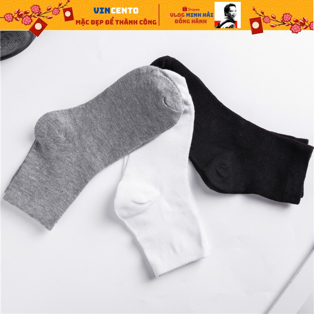 Tất Nam Sọc Ngang Cổ Ngắn, Trơn Cổ Dài Nhiều Màu -Vớ nam ngắn cổ, Vớ Nam Dài Cổ- Vincento