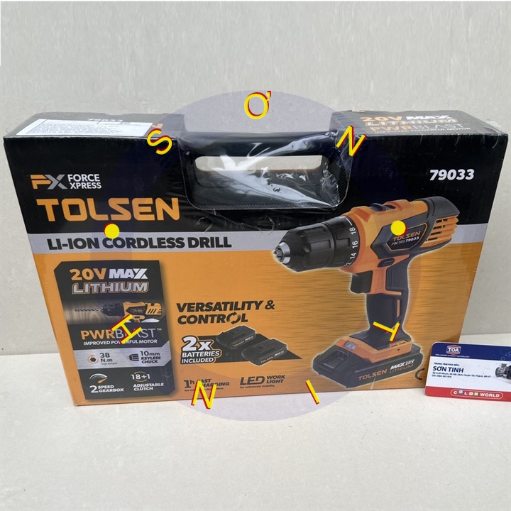 Máy khoan siết vít 20V (2pin) Tolsen 79033