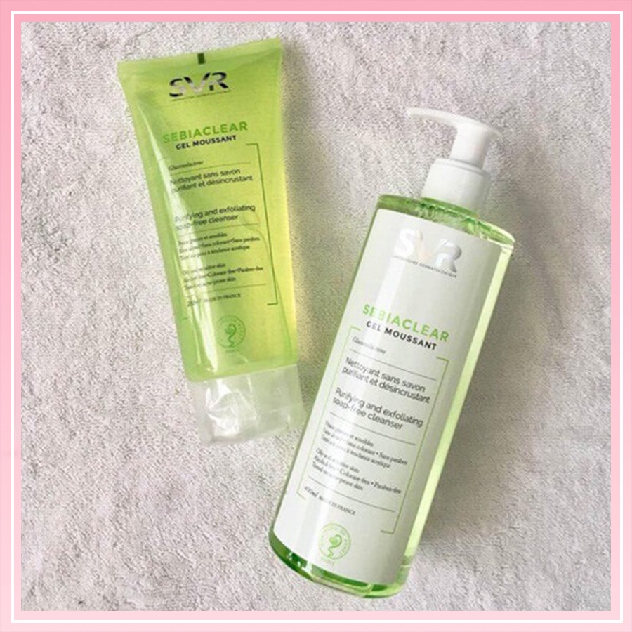 Sữa Rửa Mặt SVR Sebiaclear Gel Moussant - Dành Cho Da Dầu Mụn & Da Nhạy Cảm