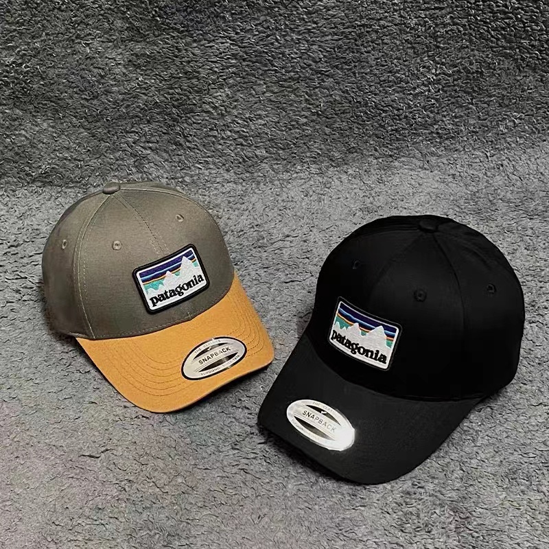 Patagonia hat tide brand Bata men's and women's color matching casual embroidered peaked cap wild sunshade baseball cap