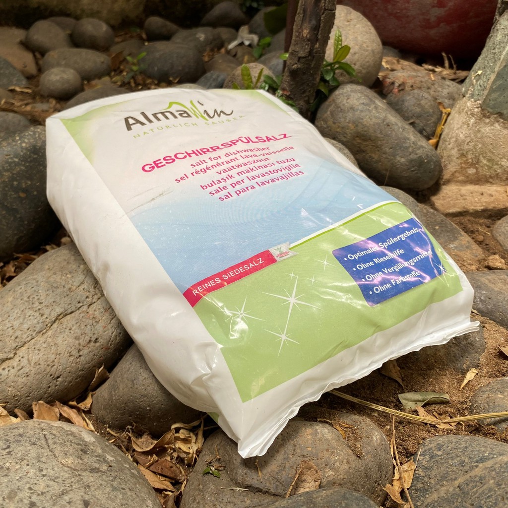 Muối cho máy rửa bát Almawin (2kg) và Etamine du lys 2.5kg