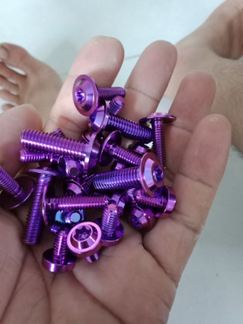 Ốc đĩa 8li25 titanium GR5