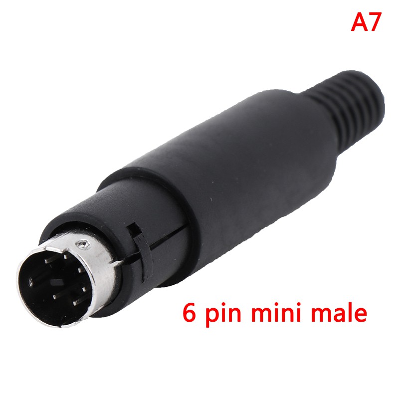 Fcvn Mini DIN Plug Socket Connector 3/4/5/6/7/8 PIN Chassis Cable Mount Male Female Motivated