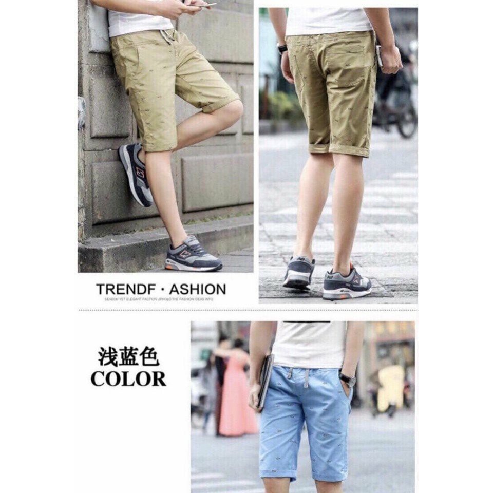 Quần short kaki nam Hàn Quốc