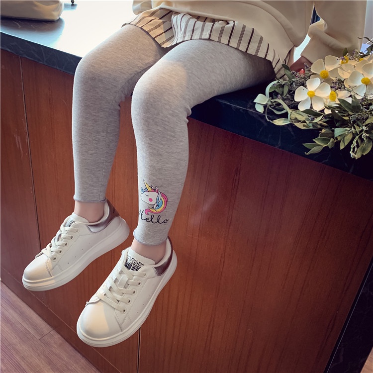 Quần Legging Họa Tiết Hoạt Hình Thời Trang Mùa Hè Cho Bé Gái 2-7 Tuổi