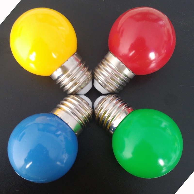Thiết bị chiếu sáng 💓FREESHIP💓 Bóng đèn led tròn G45 nhiều màu, chống nước, tiết kiệm điện 9134