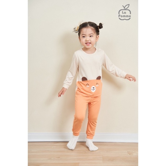 La Pomme Bộ dài tay chú gấu 6m-5y AW2022
