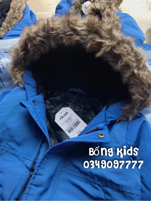 Áo Parka Bé Trai Logo Khủng Long Xanh Biển Next