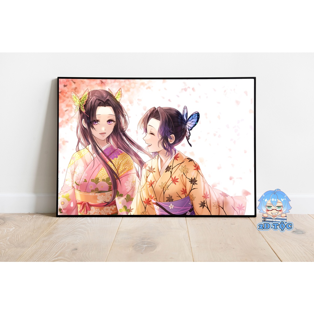 Poster A3 cao cấp treo tường Kochou Shinobu  (9) Anime Manga Kimetsu No Yaiba by 2d tộc shop