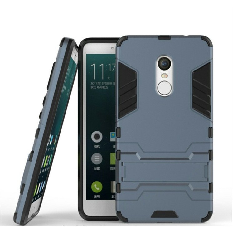Ốp lưng Xiaomi Redmi Note 4 chống sốc Ironman (Xám đen)