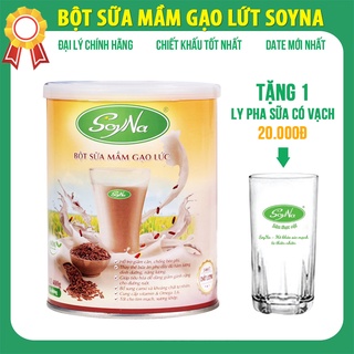 Bột sữa mầm Gạo Lứt SoyNa 400g chính hãng tặng kèm 1 cốc thủy tinh pha sữa