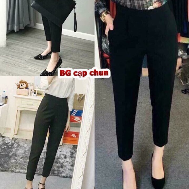 Quần baggy cạp chun sau ( có video cận chất )