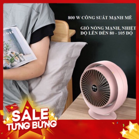 [FREE SHIP] Quạt Sưởi Mini Để Bàn  Mẫu Mới Làm Ấm Bằng Tia Hồng Ngoại  Dùng Cho Văn Phòng / Gia Đình