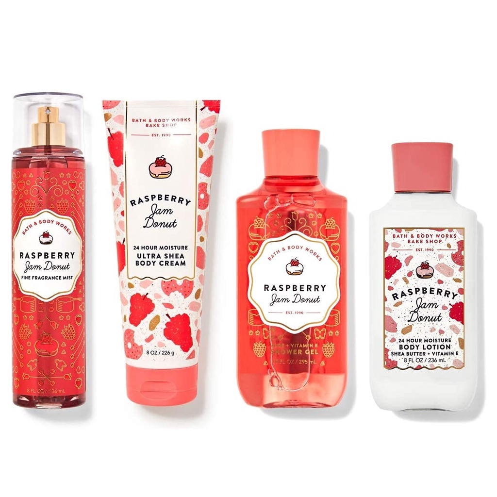 XỊT THƠM RASPBERRY JAM DONUT BATH AND BODYWORKS