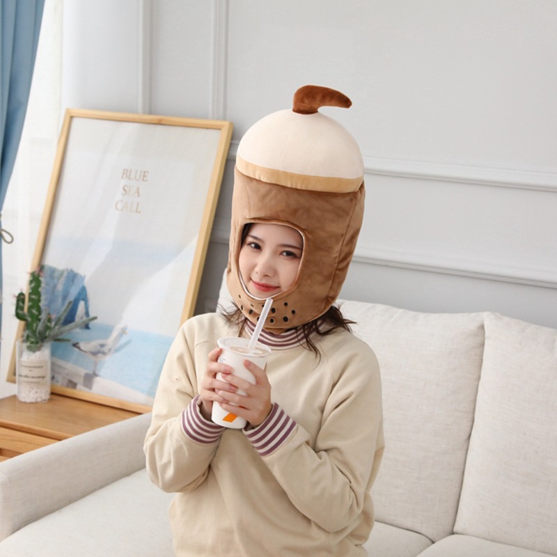 Mũ Nhồi Bông Giữ Ấm Tai Hình Bình Sữa Hoạt Hình Vui Nhộn Dùng Làm Đạo Cụ Chụp Ảnh