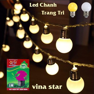 ⭐ Bóng Đèn Điện Led Chanh 1w New Star Trang Trí Quán Cafe Bóng Đèn Phòng Ngủ VinaStar