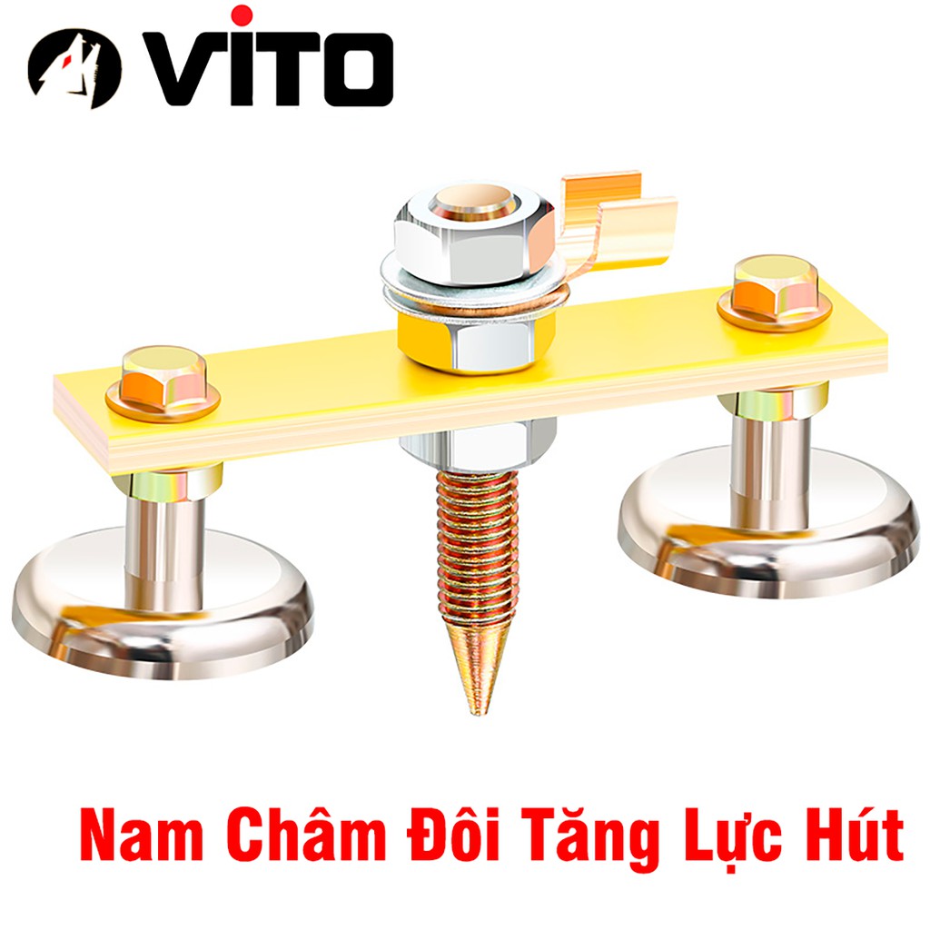 [Mã LIFEXANH03 giảm 10% đơn 500K] Kẹp Mass, Kẹp Mát Nam Châm VITO Lực Hút Mạnh Cho Máy Hàn