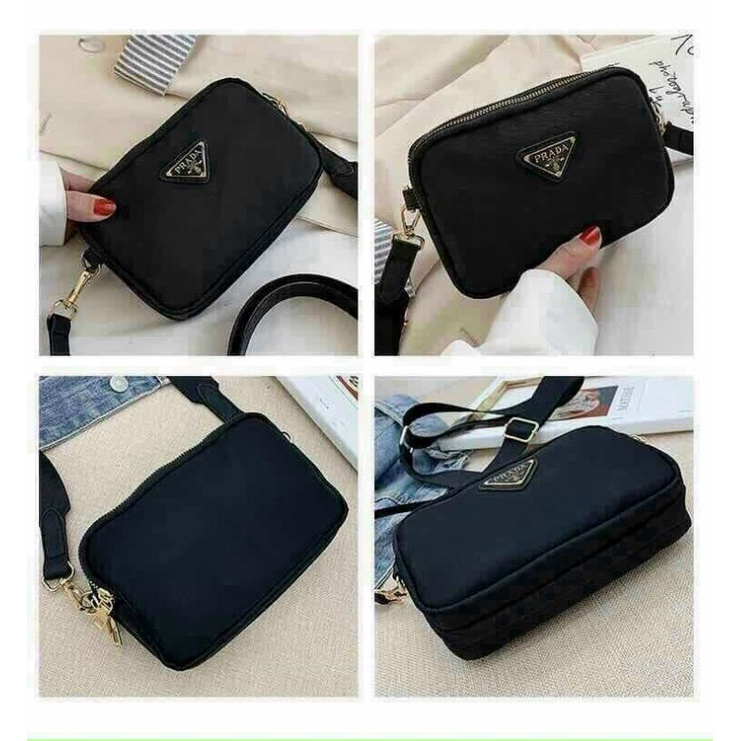 Túi mềm prada có dây đeo chéo thời trang cao cấp rẻ đẹp, ♥️freeship♥️