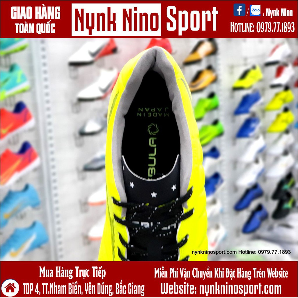 Giày Bóng Đá Mizuno Rebula Cup Vàng Vạch Đen TF