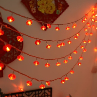 Đèn lồng led năm mới 1.5m phong cách trung hoa đèn năm mới đèn dây nhỏ trung quốc nút đèn trang trí