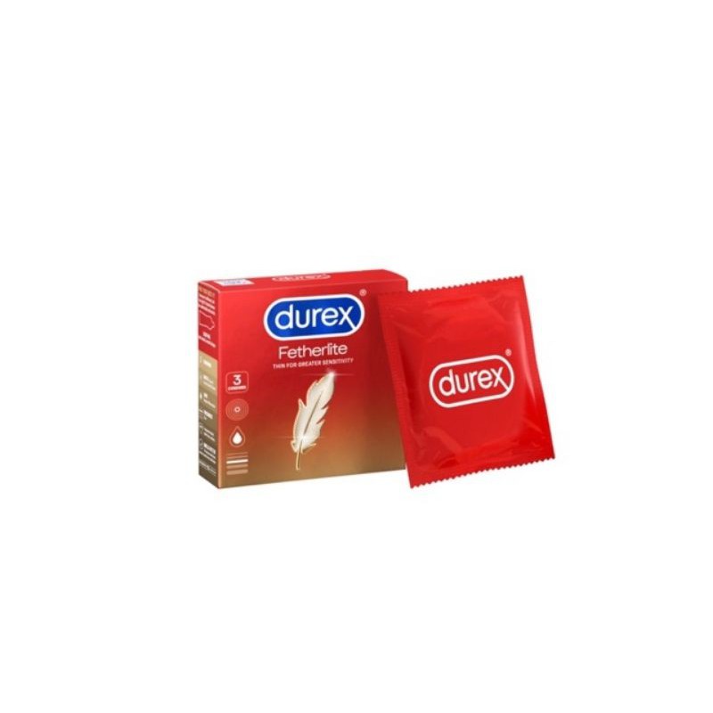 Bao cao su Durex Fetherlite 3 cái (BCS durex đỏ)