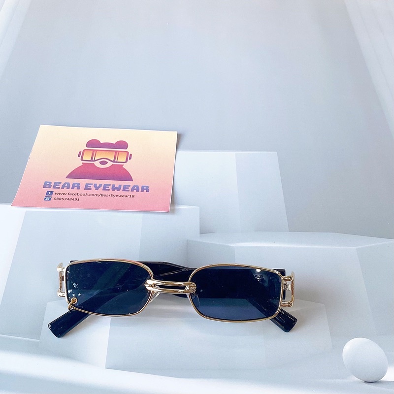 Kính mát thời trang nam nữ hot trend Bear Eyewear gọng nhựa xỏ khuyên độc đáo | BigBuy360 - bigbuy360.vn
