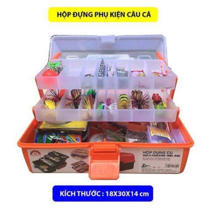 (RẺ VÔ ĐỊCH) Hộp nhựa đựng dụng cụ câu cá