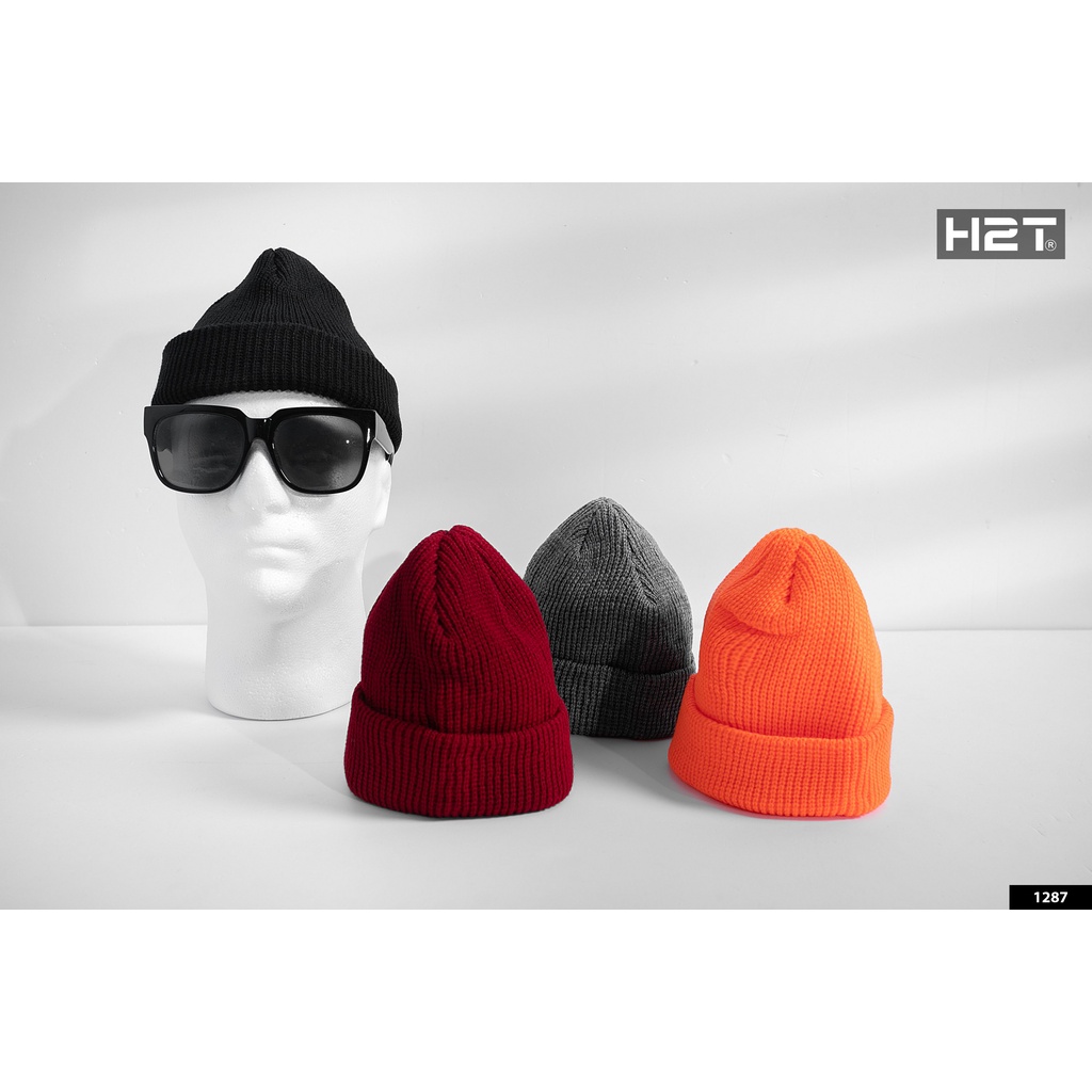 Mũ Len Beanie Trơn Thời Trang Unisex Nam Nữ Ulzzang Streetwear, Len Dày Dặn Giữ Ấm Mùa Đông H2T 1287