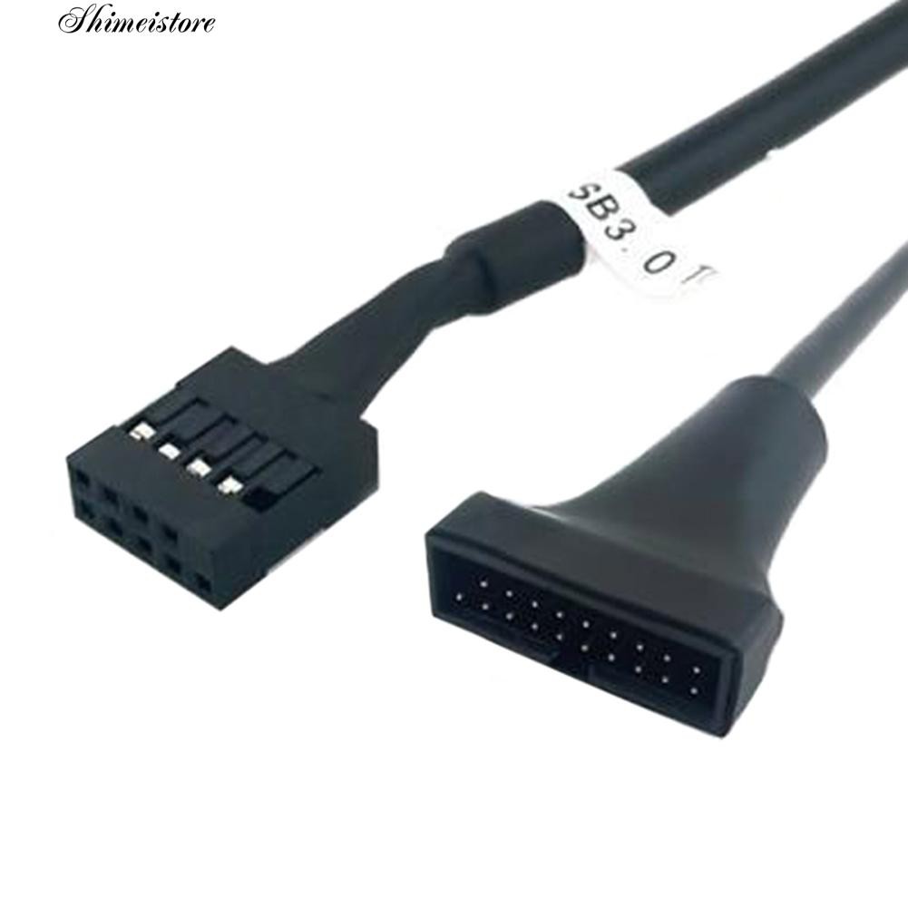 Dây Cáp Chuyển Đổi Usb 2.0 9 Pin Sang Bo Mạch Chủ Usb 3.0 20 Pin Cho Pc