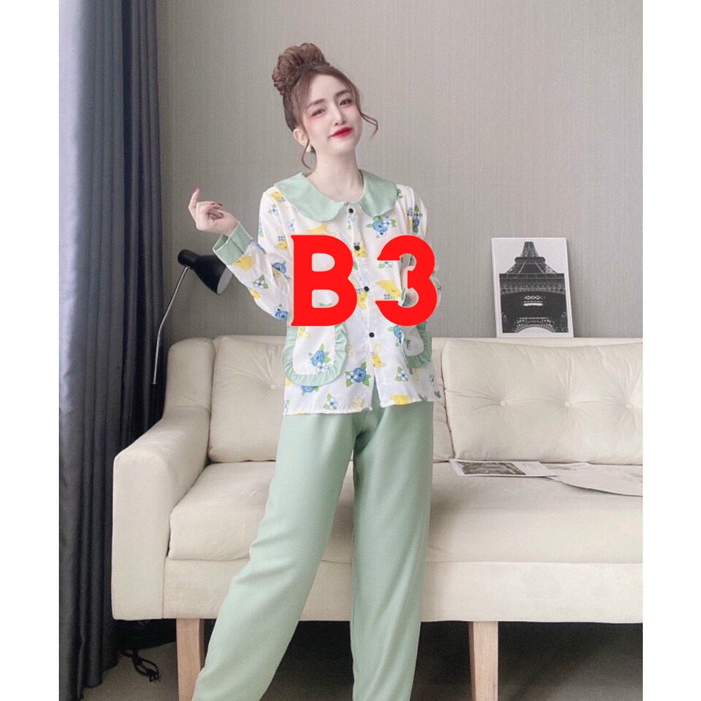 Bộ pijama tay ngắn quần dài trẻ trung chất mát - TONGKHO789 | BigBuy360 - bigbuy360.vn