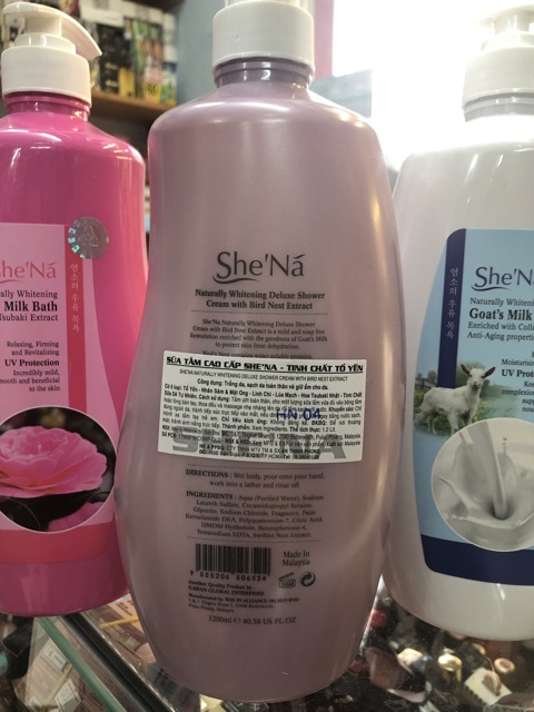 Sữa tắm Shena malaysia 1200ml